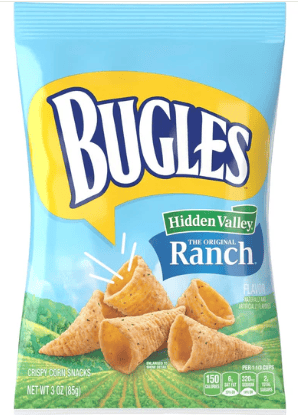 US - Chips - Bugles - Hidden Valley Original Ranch 3oz (85g) x 6 units (chips bags may be deflated during shipping)