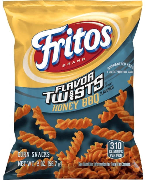 US -  Chips - Frito - Honey Bbq Corn Chips 2oz (56g) x 32 units (chips bags may be deflated during shipping)