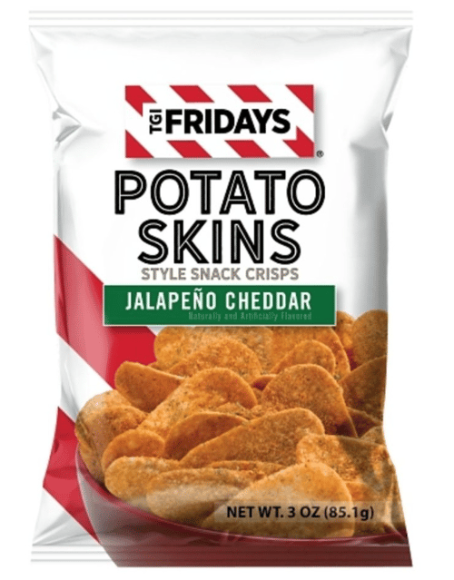 Chips - TGI Fridays Jalapeno Cheddar 3oz (85g) x 6 bags (chips bags may be deflated during shipping)