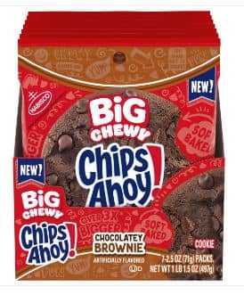 US - CHIPS AHOY - CHEWY BROWNIE BIG COOKIES - 2.5oz (71g) x 14 Units (7pkx2)