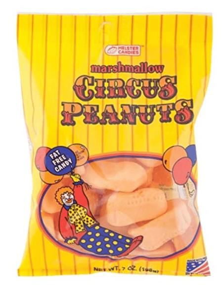 US - Circus Peanuts Candy 6oz (170g) - Peg x 12 units