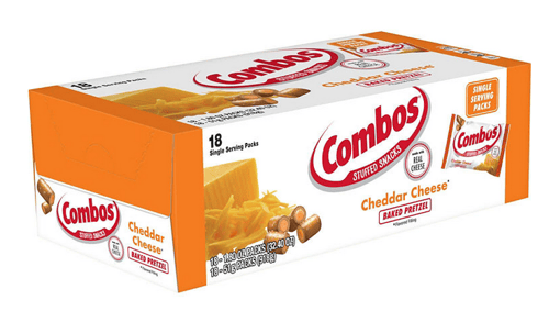 Combos Cheddar Prezel Std Size 1.8 oz (x18 units)