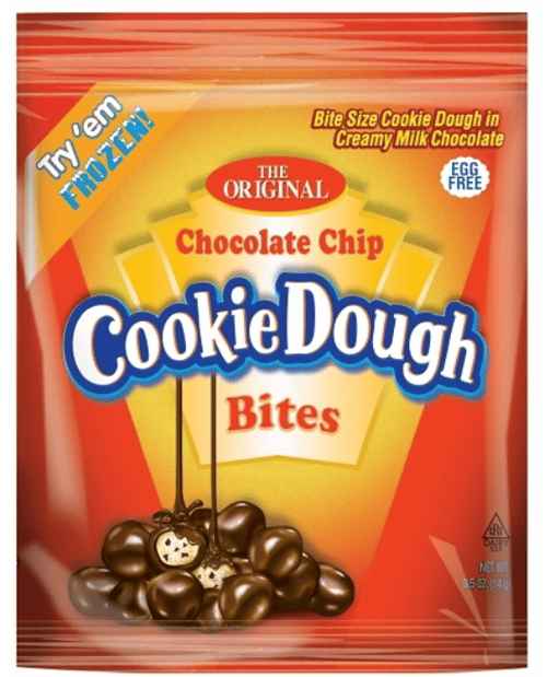 US - Cookie Dough Bites - Chocolate Chip Peg Bag 5oz (141g) x 12 Units