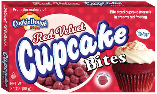 Theater Box Cookie Dough Red Velvet Cupcake Bites 3.1 oz (x12 units)