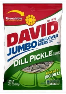 Us - DAVID  Jumbo Sunflower Seeds -  DILL PICKLE 5.25 oz (149g) x 12 Units