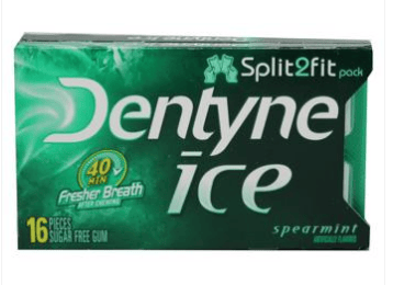 Dentyne Ice Split 2 Fit Spearmint (16 PCS) X 9 Units