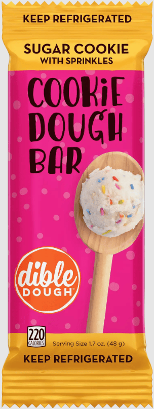 (S2-03)  US - Dible Cookie Dough Bar - Sugar Cookie With Sprinkles 1.7oz (48g) x 10 Units