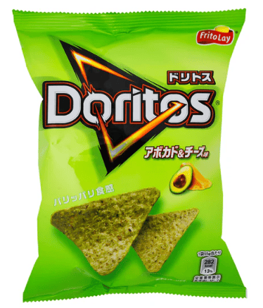 Chips - Doritos -  Avocado and Cheese 55g x 12 Units (chips bags may be deflated during shipping)(Best Before January,2026)