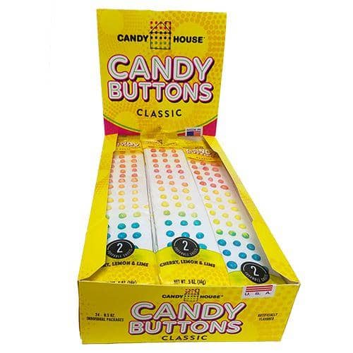 (S1-08) Doscher Candy House Candy Buttons - Standard Size 0.50oz x 24 units