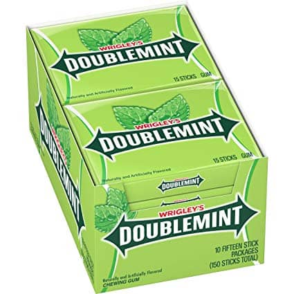 (S1-09) Gum - Wrigley Slim Pak Doublemint (x10 units)