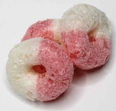 Jujubes anneaux au melon d'eau - Lyophilisé - Freeze dried 55g (CS 20) - Québec Candy