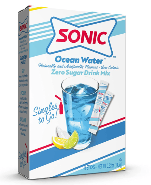 US - Drink Mix - Sonic - Ocean Water 6-PK 0.52oz (14.7g) x 12 units