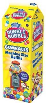 Dubble Bubble Gumball Refills Assorted Carton 20oz (567g) x 1 unit