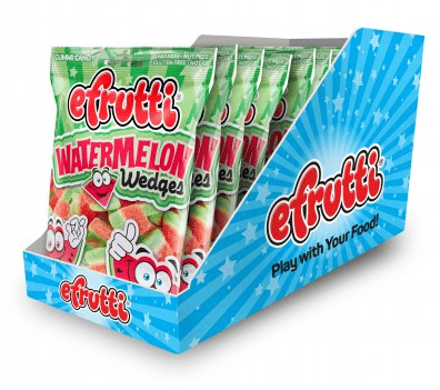 Spain - eFrutti Watermelon Wedges  Peg Bag - 3.5oz (100g) x 12 units