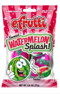 Spain - efrutti Watermelon Splash Peg Bag 2.6oz(74g) x 12 Units