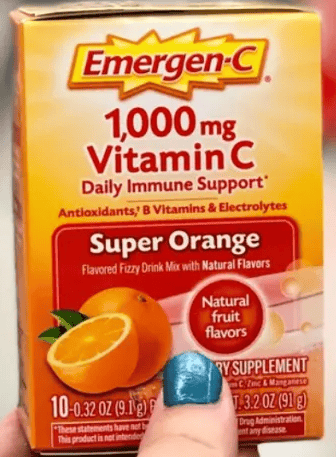 Emergen - C - Vitamin C - Super Orange 10 ct 0.32oz (9.07g) x 3 units