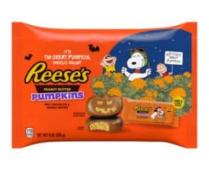 Halloween -Single REESE Snoopy & Friends Pumpkins Wrappers - 9 oz(255g) x 1 Bag