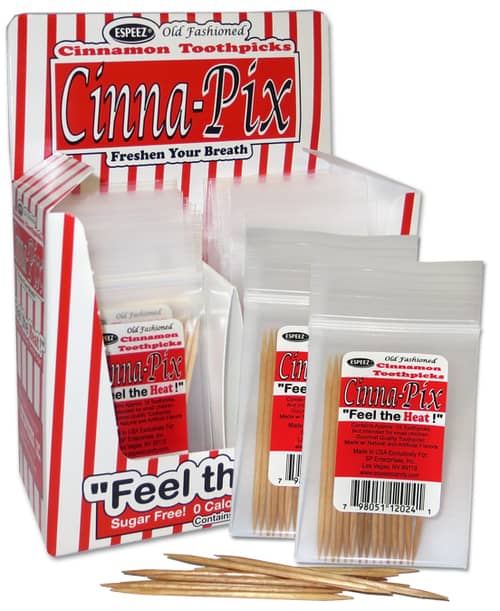 ESPEEZ Cinna-Pix Toothpicks x 24 units