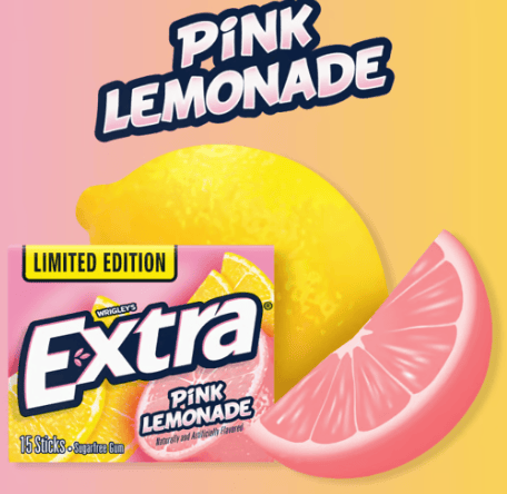 (S1-09) Gum - Wrigley Extra Pink Lemonade (x10 units)