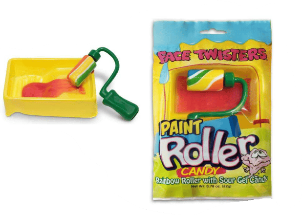 (S1-10) Face Twisters - Paint Roller Candy 0.78oz (22g) x 12 units