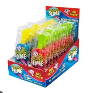 (S1-10) Face Twisters Sour Tongue Slime- Blue Ras/Chry 1.4 oz(40g) x 24 Units