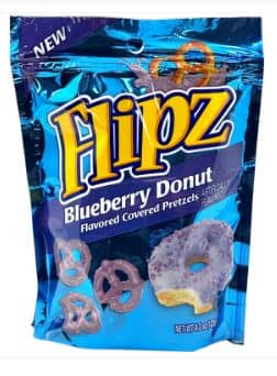 Flipz Blueberry Donut Pretzel Stand Up Pouch - 4.3oz(122g) x 6 Units
