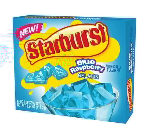 US - Gelatin - Starburst - Blue Raspberry x 12 units