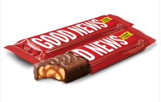 Adams & Brooks Good News Chocolate Bar - 1.75oz (50g) x 36 Units
