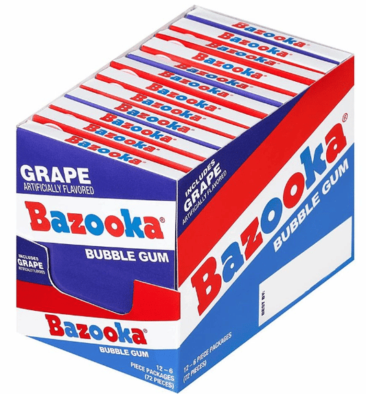 (S1-09) Gum - Topps Bazooka Throwback Mini Wallet Pack - 1.50oz x 12 units