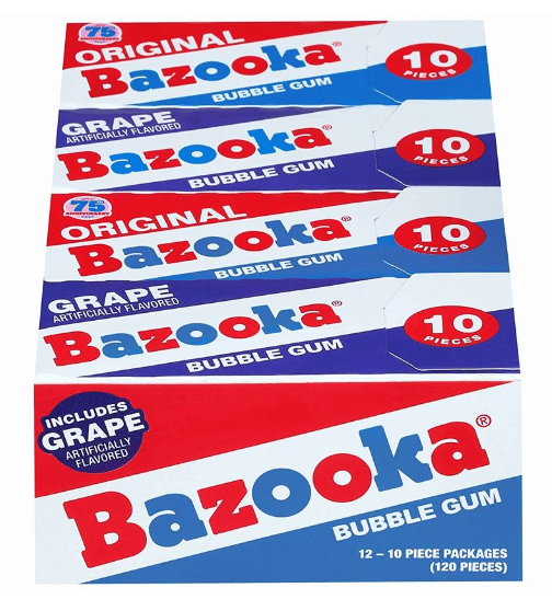 (S1-09) Gum - Topps Bazooka Wallet Pack (10pc) x 12 units