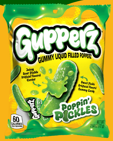 (S7-06) Gupperz  - Poppin' Pickles 2.54oz (72G) X 12 BAGS