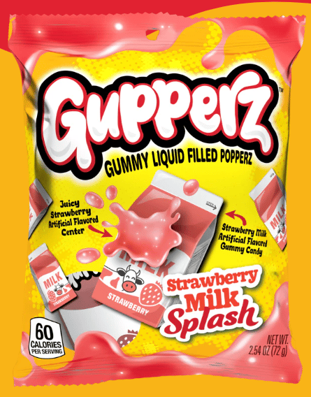 (S7-06) Gupperz  - Strawberry Milk Splash 2.54oz (72G) X 12 BAGS