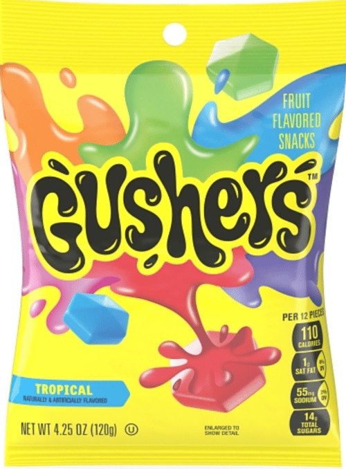 Fruit Gushers - Tropical 4.25oz (120g) x 8 units