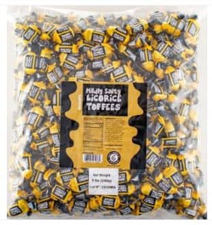 Morocco -  Bulk - Gustaf Mildly Salty Licorice Toffees 5lbs (2.27kg) X 1 Bag