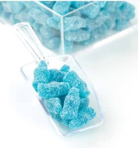 Bulk - Gustaf's Sour Blue Raspberry Soda Bottles 2.2lb(1kg) x 1 Bag