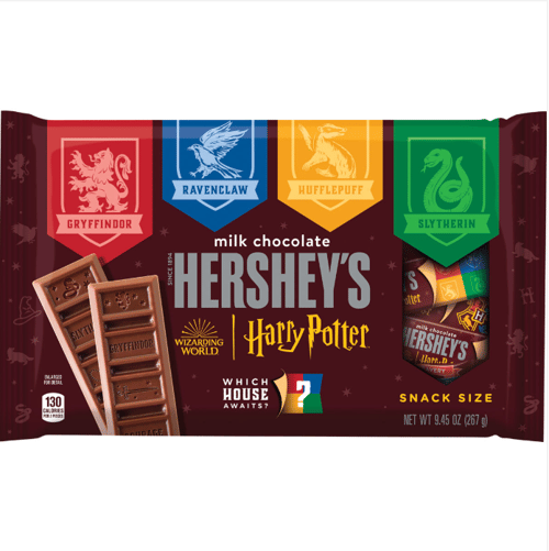SINGLE - Harry Potter - Hershey Snack Size Bar 9.45oz (268g) x 1 unit