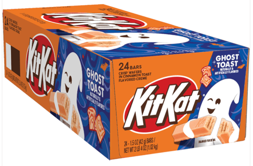Halloween - Kit Kat - Ghost Toast (Cinnamon Toast Flavored Creme) Standard Size 1.5oz (43g) x 24 units