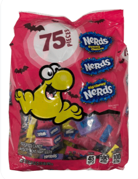 Halloween - Nerds Variety Mix (75 Pieces) - 34.44oz(976g) x 1 Unit