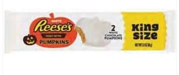 Halloween - Reese Peanut Butter - White Pumpkin King Size - 2.4 oz(68g) x 24 unit
