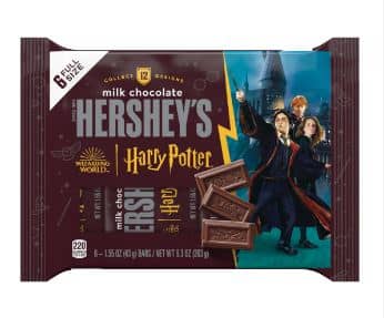 Halloween - Single Hershey Harry Potter Milk Chocolate Standard Bar (6Pack) - 9.3oz(264g) x 1 Bag