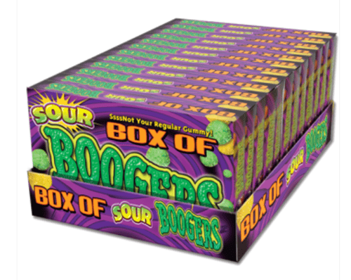 Sour Box of Boogers Theater Box -  3oz (85g) x 24 units