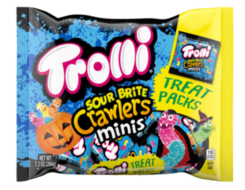 Halloween - Single - Trolli Sour Brite Crawlers Minis Treat Packs 7.2oz x 1 Unit