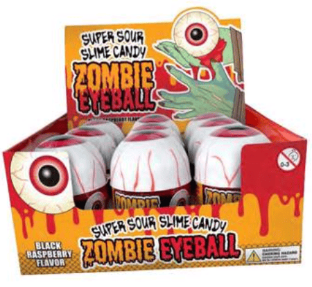 Halloween - Boston America - Zombie Eyeball Sour Slime 3.5oz (99g) x 9 units