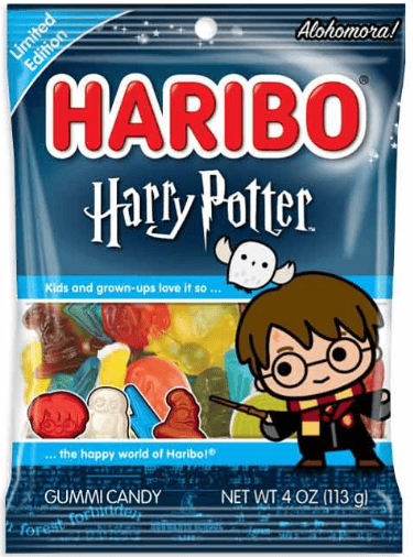 Haribo Harry Potter Limited Edition - Peg Bag 4oz (113g) x 12 Units