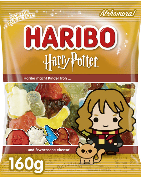 Haribo Hermine Granger Limited Edition - Peg Bag 5.64oz (160g) x 40 Units