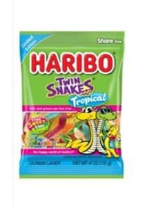 Haribo LE Twin Snakes Tropical 4oz (113g) x 12 Units