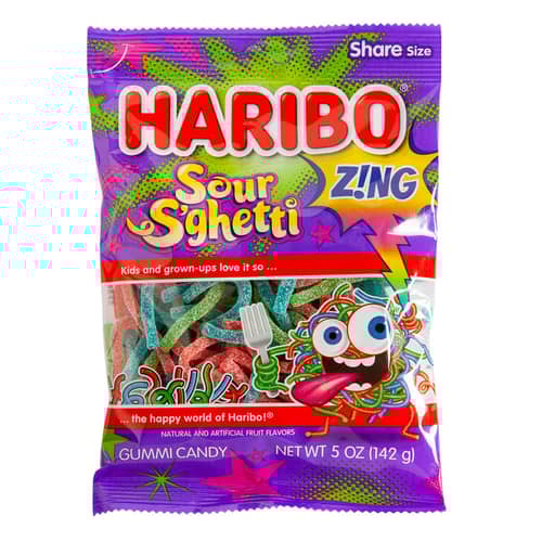 BRAZIL - Haribo Sour Sghetti (Zing) x12 units