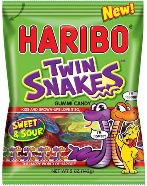 Haribo Twin Snakes 5 oz 12 units