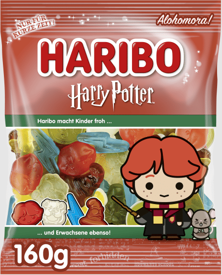 Haribo Weasley Limited Edition - Peg Bag 5.64oz (160g) x 40 Units