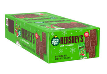 Xmas - HERSHEY Grinch Stole Milk Chocolate Standard Bar - 1.2 oz(34g) x 36  Units
